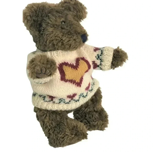 Vtg Boyds Bear Archive Series 1364 13" 90's Bearwear sweater & studded collar - Picture 2 of 7